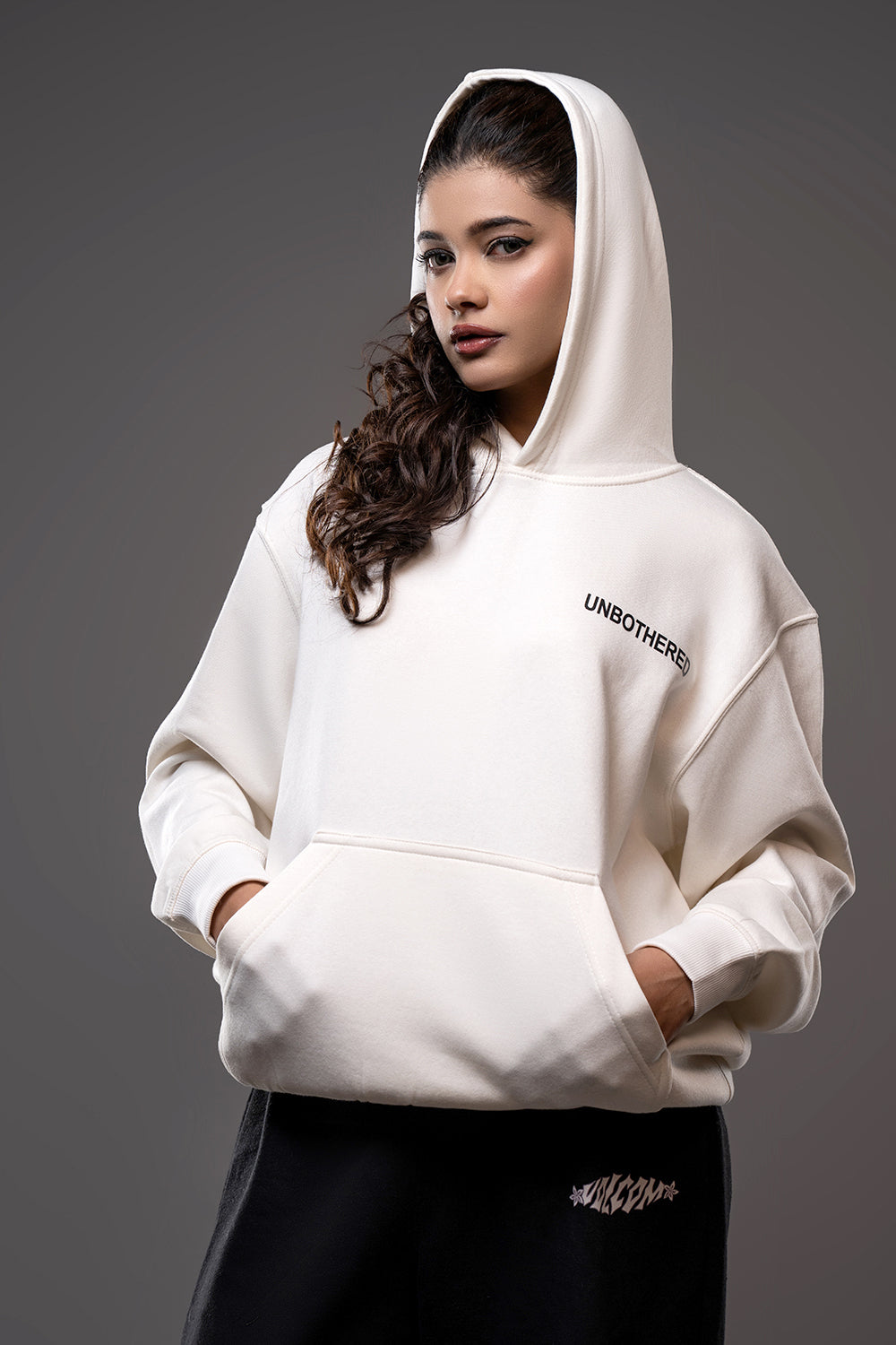Winter White Statement Hoodie