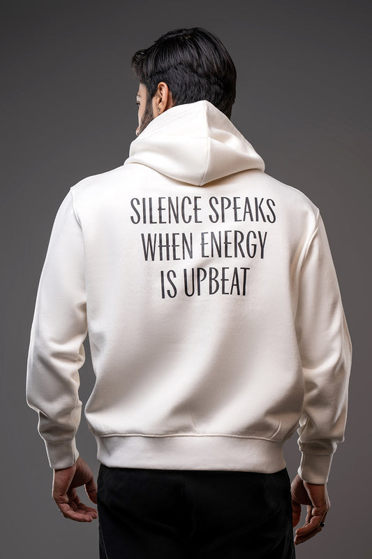 Winter White Statement Hoodie