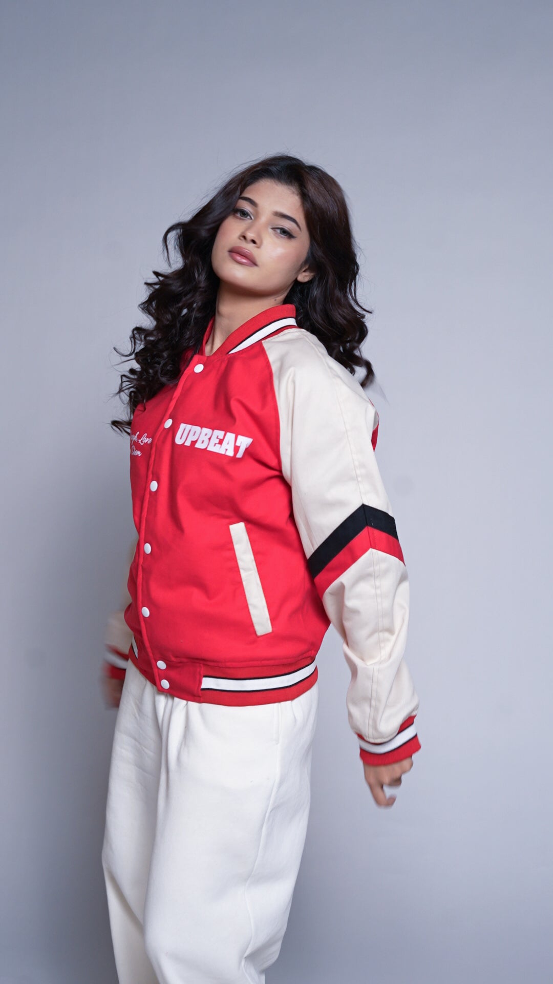 The Upbeat Varsity Red Jacket