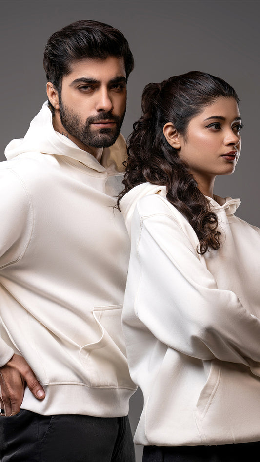 Winter White Statement Hoodie