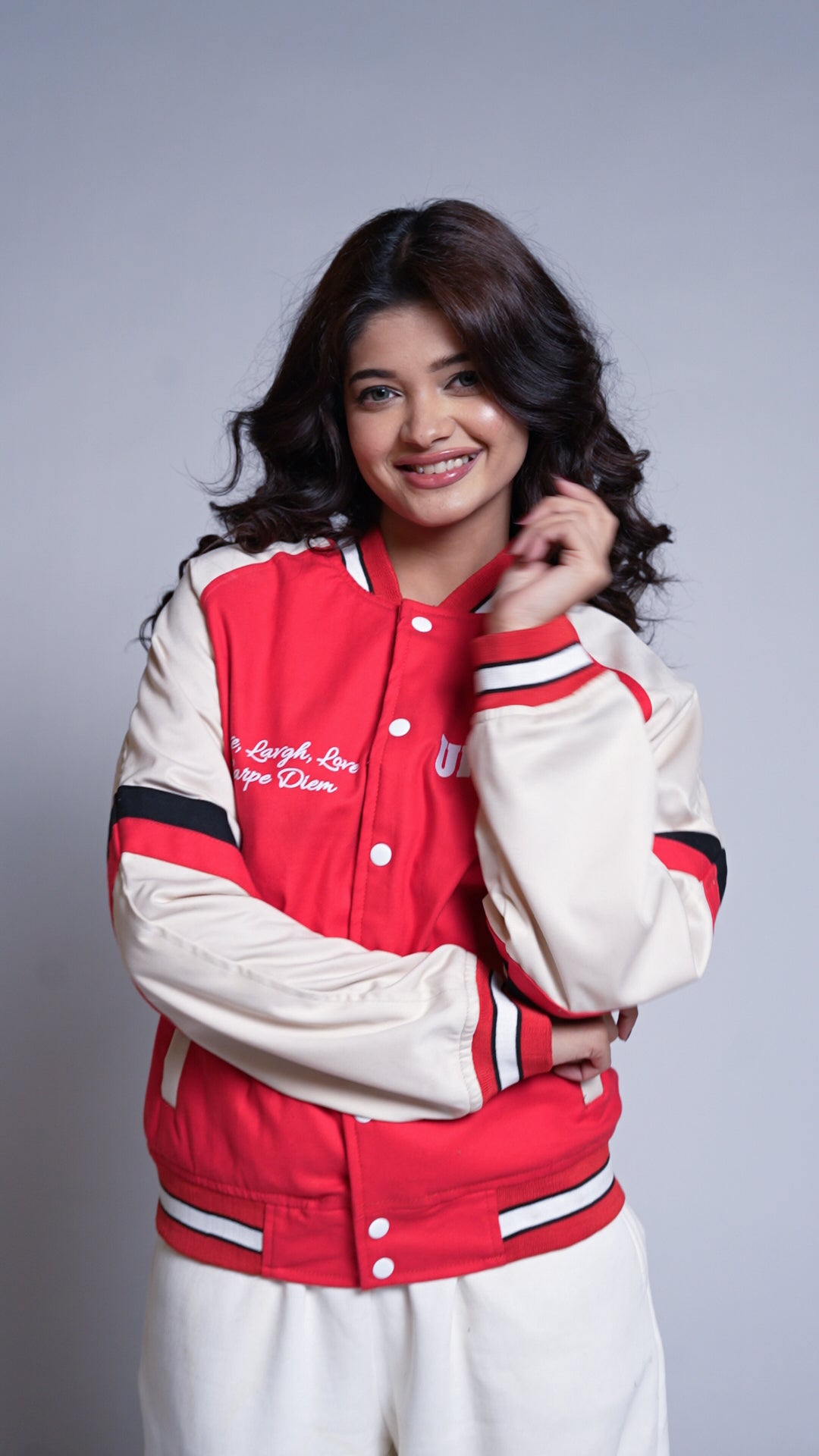 The Upbeat Varsity Red Jacket