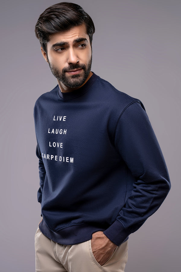 The Carpe Diem Navy Sweatshirt
